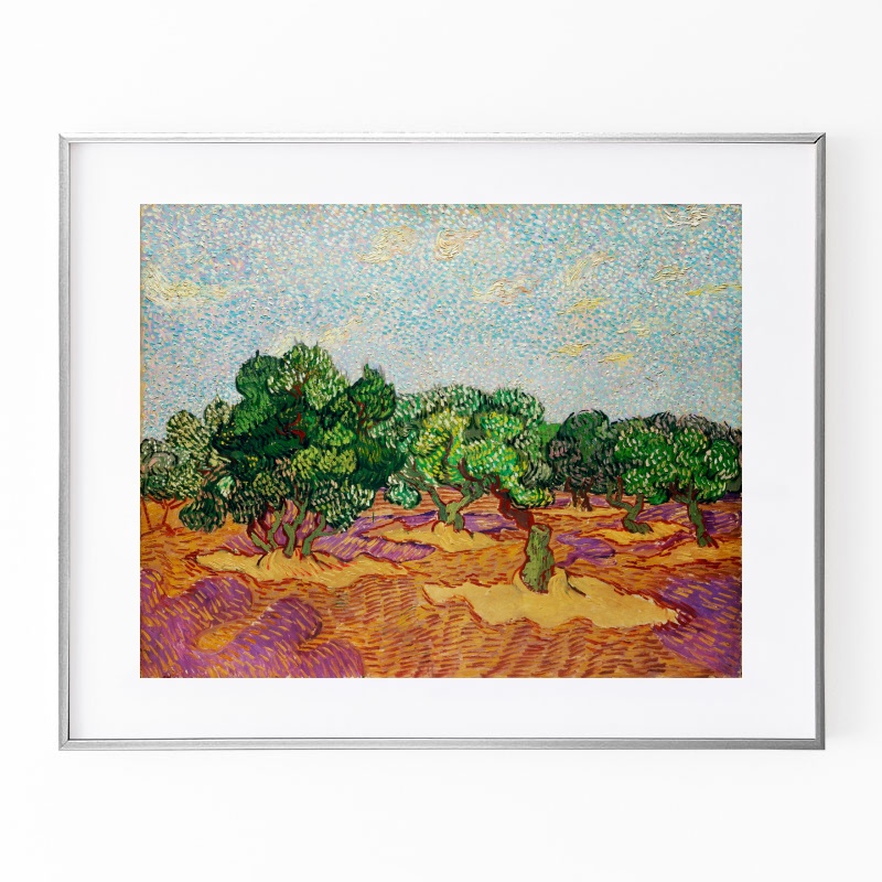 ヴィンセント・ヴァン・ゴッホ「オリーブの木」、希少画集より ヴィンセント・ヴァン・ゴッホ「オリーブの木」、希少画集より