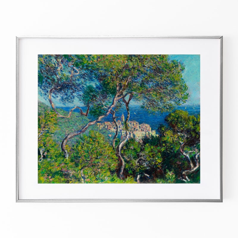 額縁.絵画.イタリア製.クロード・モネ.ボルディゲラの情景.輸入雑貨.新品未使用 ボクらのアート / ボルディゲーラ Bordighera (1884) - クロード