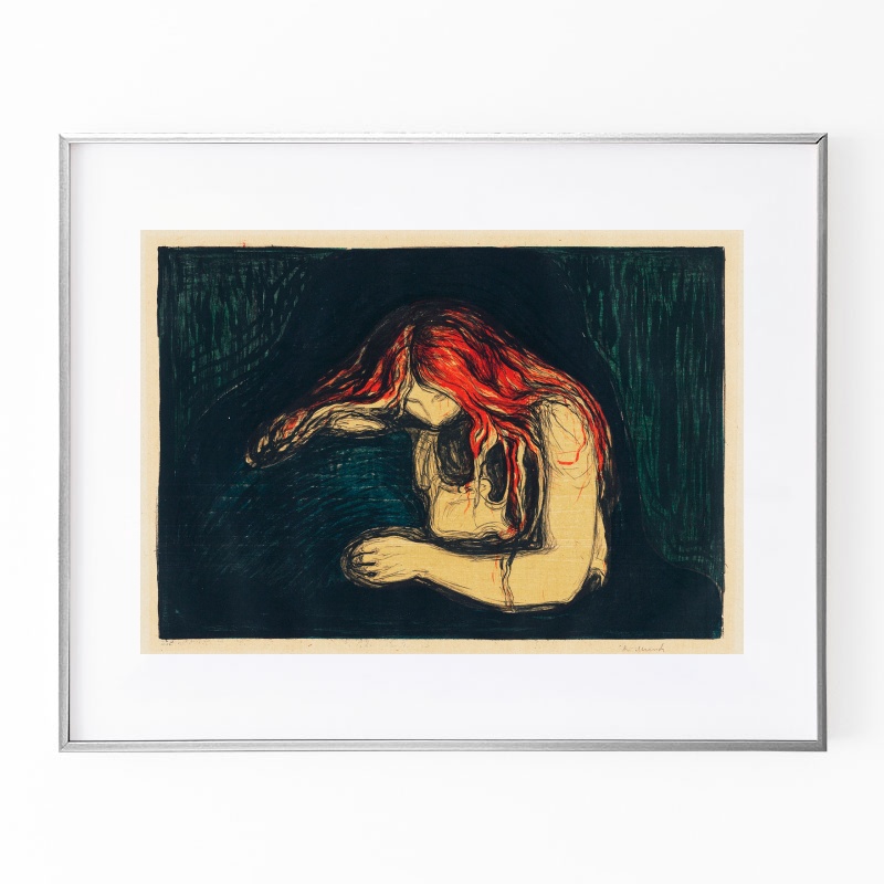 EDVARD MUNCH、エドヴァルド・ムンク、【Vampyr】 EDVARD MUNCH、エドヴァルド・ムンク、【Vampyr】 ヴァンパイ