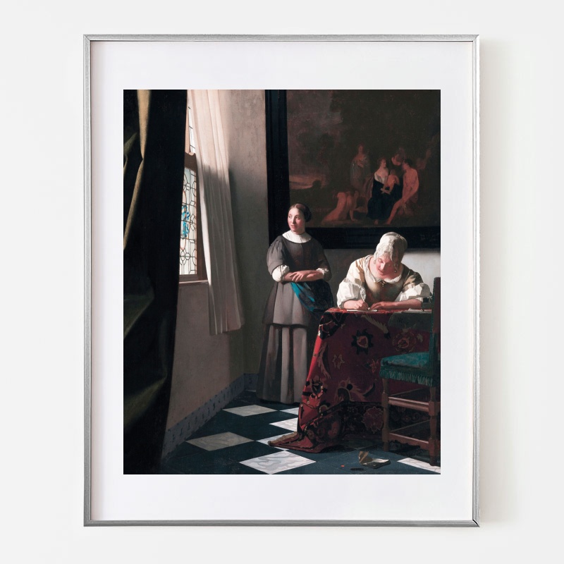 ボクらのアート / 手紙を書く婦人と召使 Lady Writing a Letter with