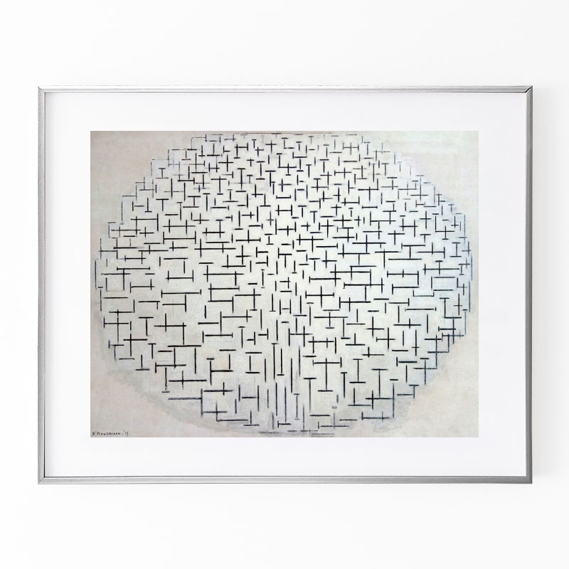 ピート・モンドリアン、『海（突堤と海原）』、希少な画集より ボクらのアート / コンポジション No. 10 埠頭と海 Composition