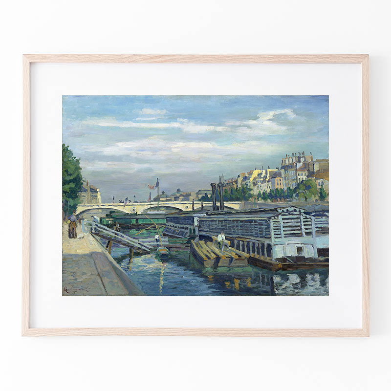 アルマン・ギヨマン、「CHEMIN EN LER-DE-FRANCE」 ボクらのアート / View of the Seine, Paris (1871) - アルマン