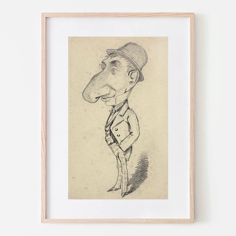 ボクらのアート / Caricature of a Man with a Large Nose (1855
