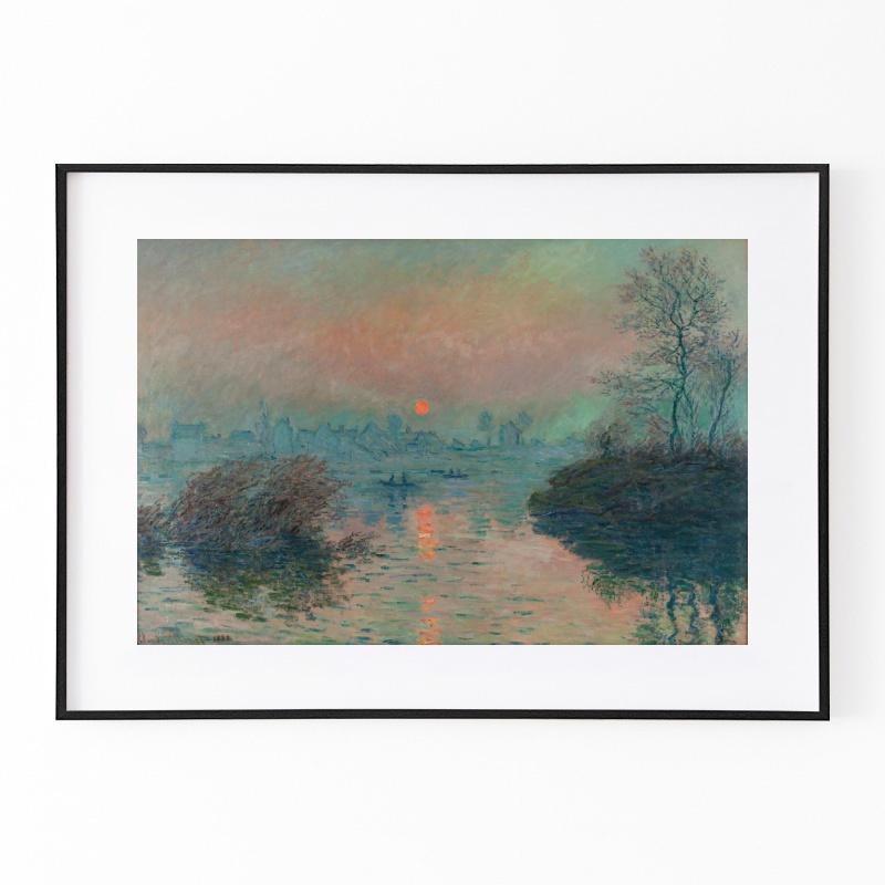 クロード・モネ「Sunset on the Seine at Lavacourt Sunset on the