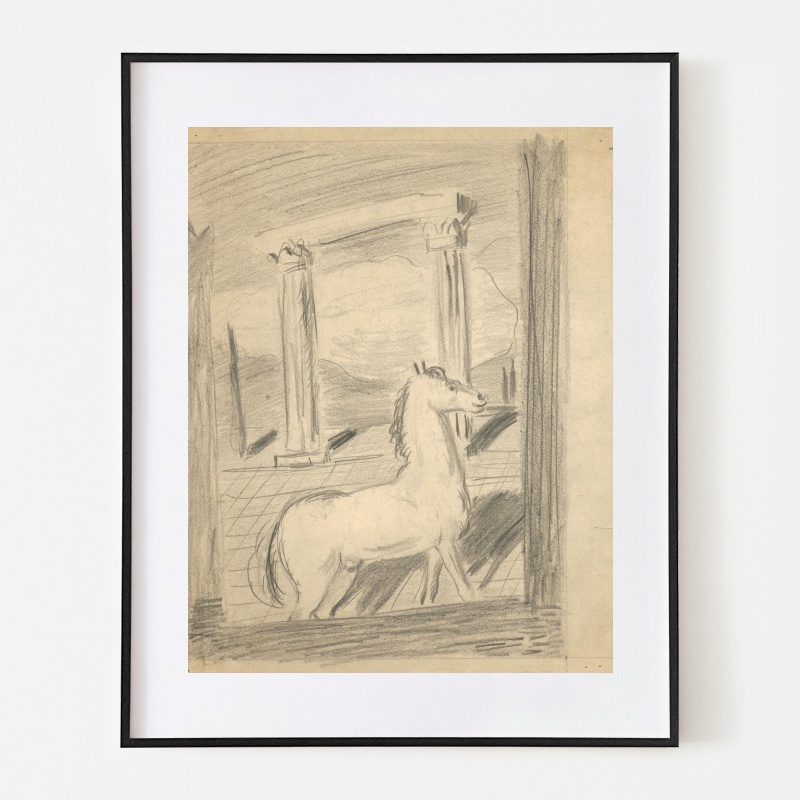 絵画　Lonely ボクらのアート / Sketch for the Painting Lonely Horse (1936