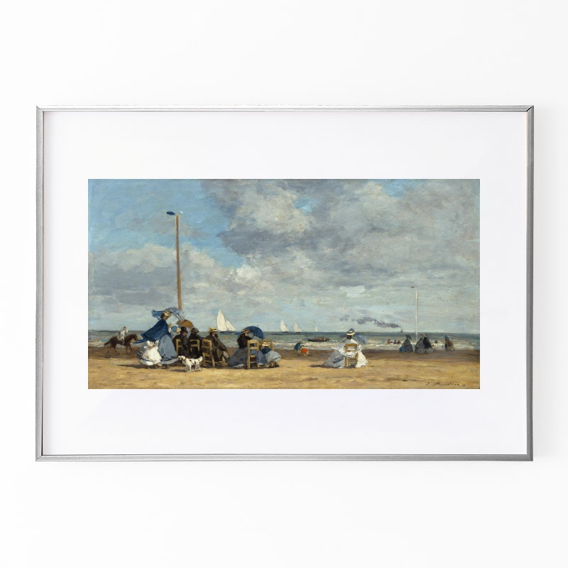 ボクらのアート / Beach at Trouville (1864-1865) - ウジェーヌ・ブーダン