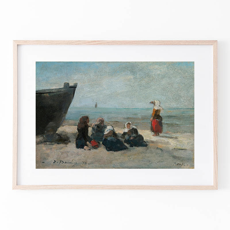 ウジェーヌ・ブーダンLAVEUSES AU BORD DE LA TOUQUES ウジェーヌ・ブーダンLAVEUSES AU BORD DE LA TOUQUES 絵画