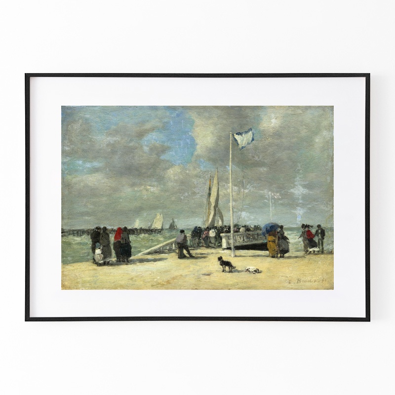 ウジェーヌ・ブーダン、LE HAVRE-LE RIVAGE AU COUCHER ウジェーヌ・ブーダン、LE HAVRE-LE RIVAGE AU COUCHER ウジェーヌ