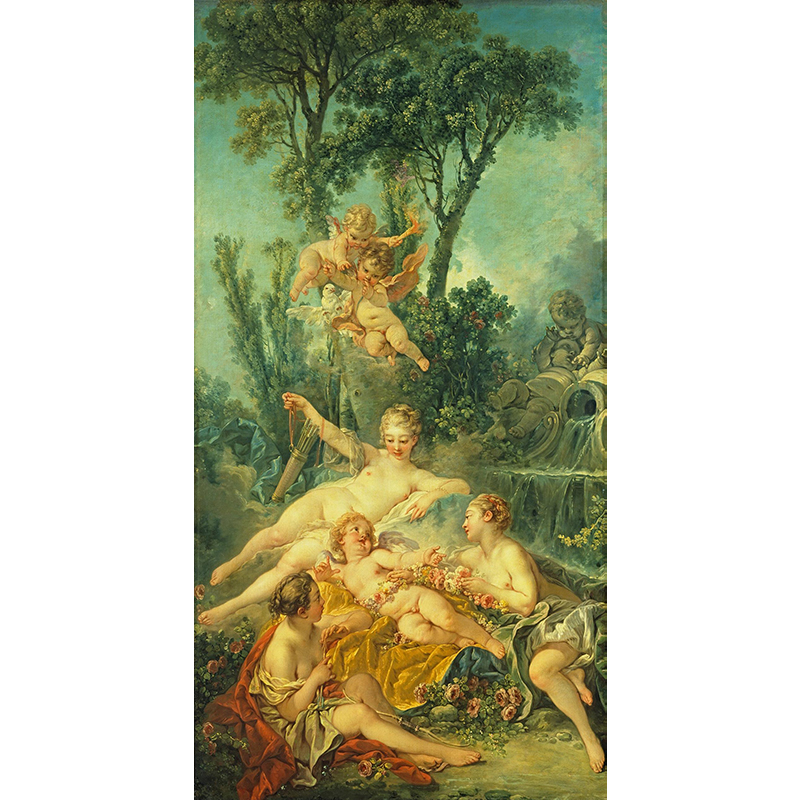 キューピッド、絵画の寓話、1760年代。
