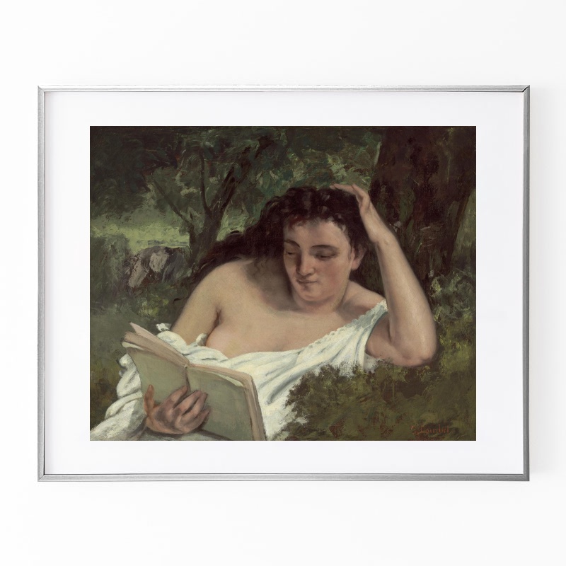 ギュスターヴ・クールベ、【麦を篩にかける女たち】、希少な額装用画集より ギュスターヴ・クールベ、【麦を篩にかける女たち】、希少な額装用画集