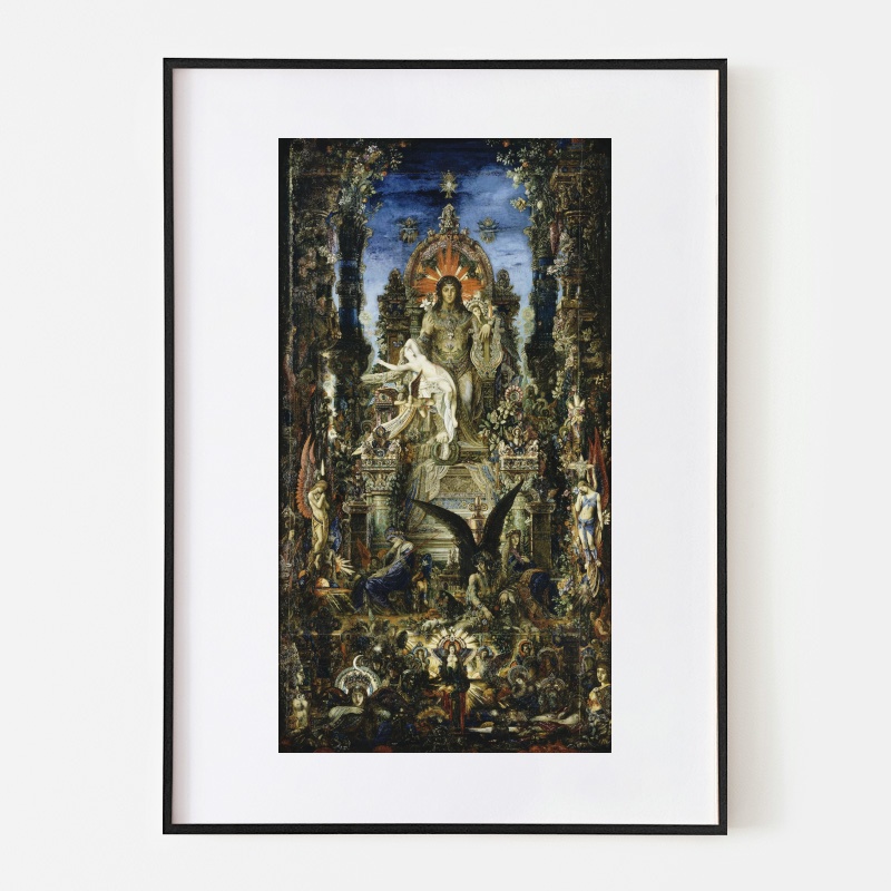 ギュスターヴ・モロー「ユピテルとセメレ」1895年パリ　絵画　ポスター gustave_moreau_jupiter_and_sem