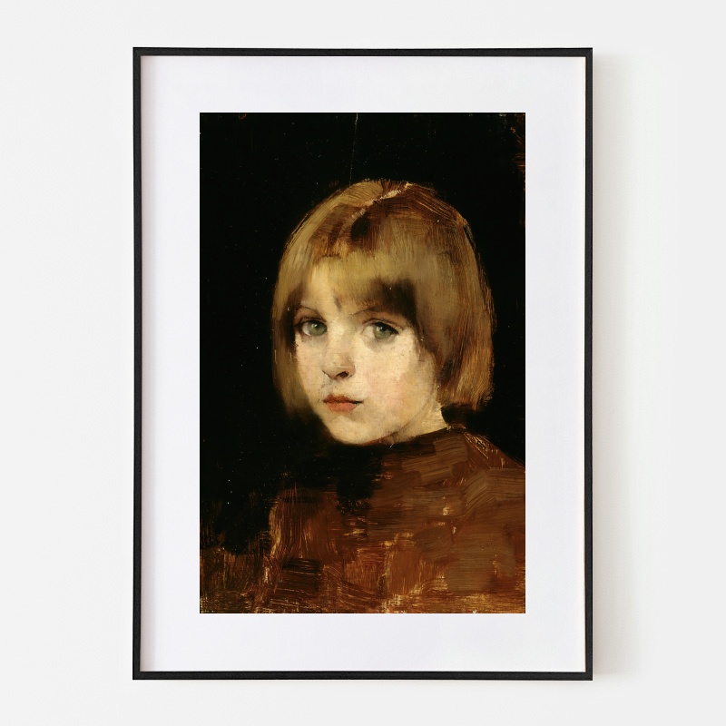 ボクらのアート / Head Of A Girl (1886) - ヘレン・シャルフベック