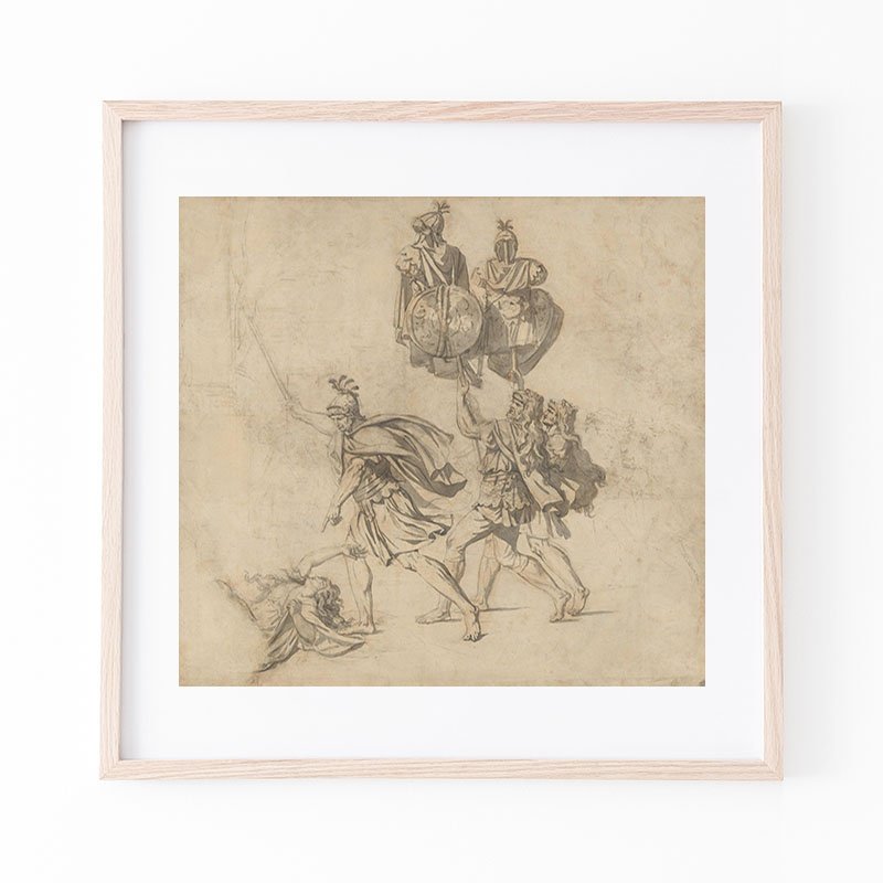 ジャック＝ルイ・ダヴィッド 油彩画　手描き 貴重 作者サイン ジャック＝ルイ・ダヴィッド 油彩画 手描き 貴重 作者サイン