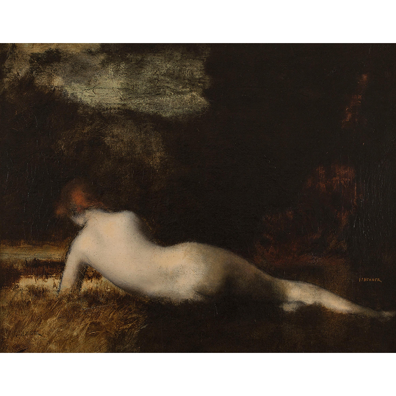 【19世紀巨匠】ジャン＝ジャック・エンネル油彩原画Ｆ８号『水浴の裸婦』【真作】 ジャン＝ジャック・エンネル - Wikipedia