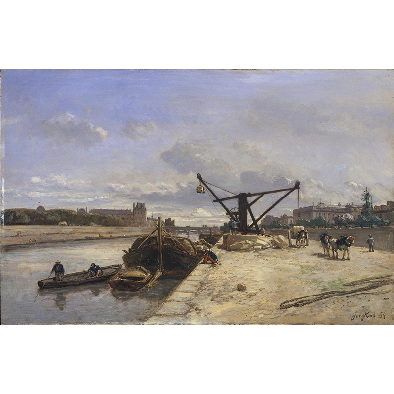 ボクらのアート / Canal en Hollande (1869) - ヨハン・ヨンキント
