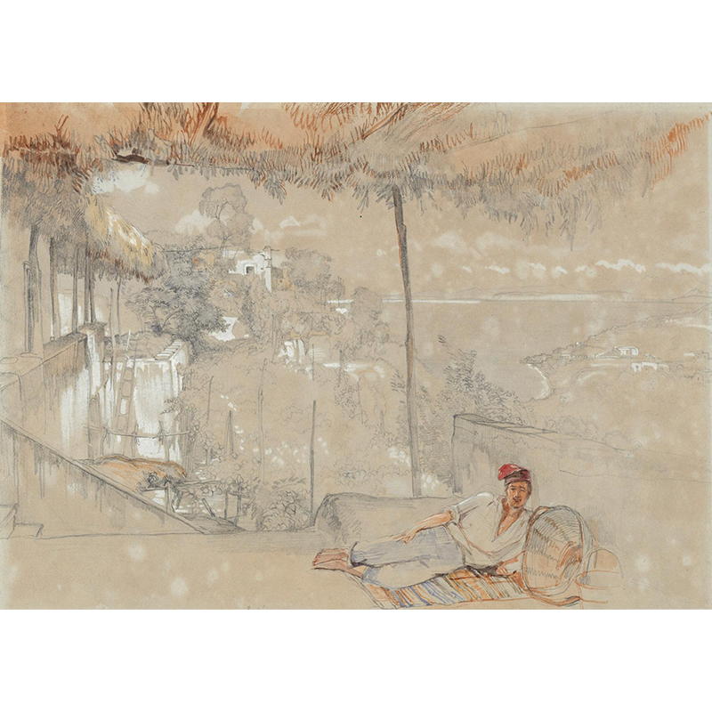 ボクらのアート / On the Terrace at Ischia, Italy (1829) ジョン・フレデリック・ルイス