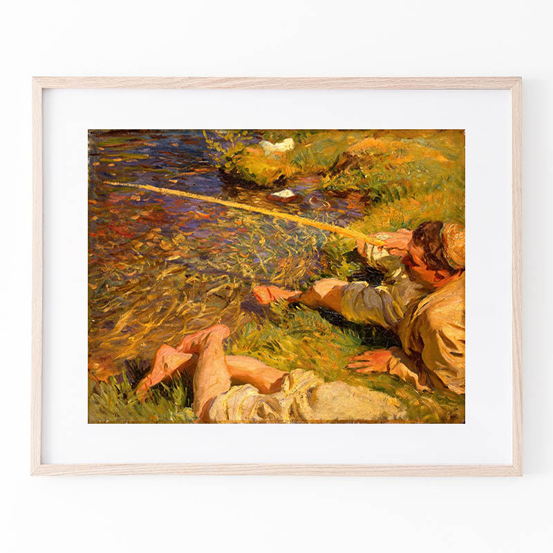 ボクらのアート / Val d'Aosta, A Man Fishing (1907) - ジョン