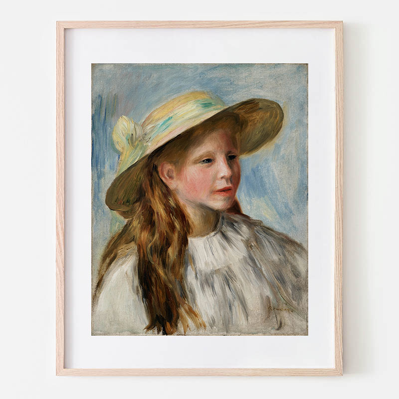 ピエール＝オーギュスト・ルノワール 少女の肖像 約40cm x 50cm ピエール＝オーギュスト・ルノワール 少女の肖像 約40cm x 50cm