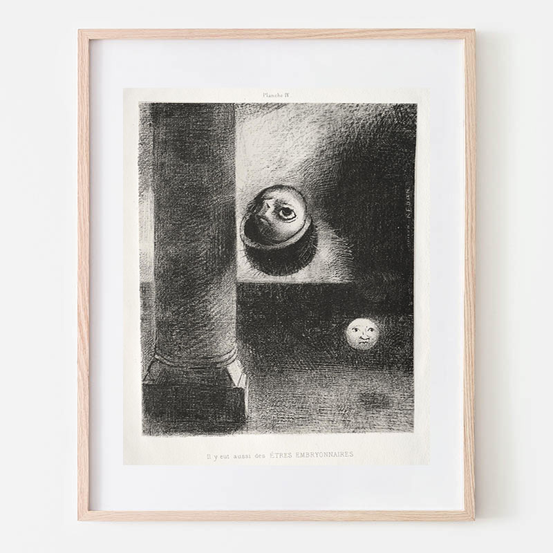 L*3様 ルドン★Odilon Redon　挿絵本　『 LETTRES 』 19 ボクらのアート / There Were Also Embryonic Beings (1885