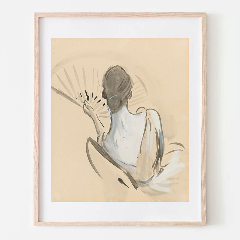 ポール・セザール・エリュー 女性像 人物画 作家直筆サイン 絵画 版画 真作保証 ポール・セザール・エリュー 女性像 人物画 作家直筆サイン 絵画