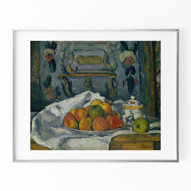 ポール・セザンヌ 【 アルルカン 】 高級画集画、状態良好 ボクらのアート / Dish of Apples (1876-77) - ポール・セザンヌ