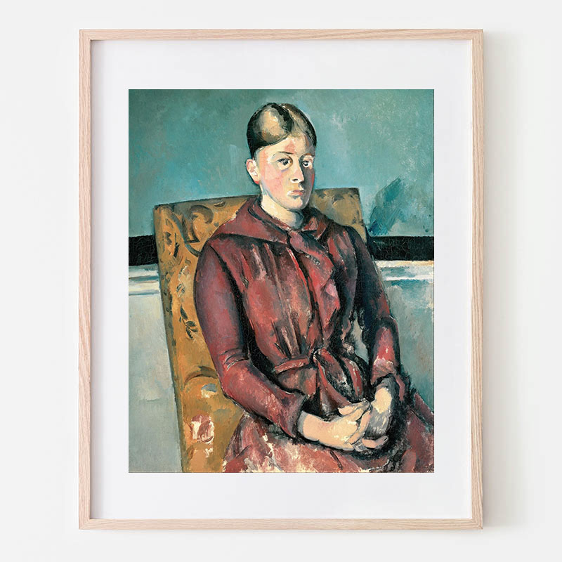 ポール・セザンヌ、「FLEURS DANS UN VASE」、海外版超希少レゾネ 静物 絵画 手描きの複製アート - ポール・セザンヌ（Paul
