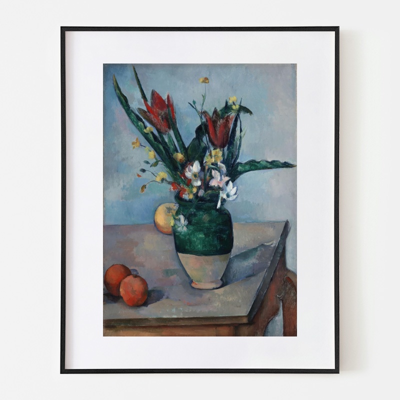 ポール・セザンヌ、【小さいつぼの花】、希少な画集画より ポール・セザンヌ、【小さいつぼの花】、希少な画集画より
