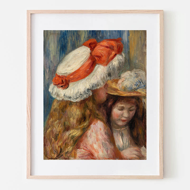 ルノアール　帽子の女 ピエール・オーギュスト・ルノアール《帽子の女》1891年 ＠東京