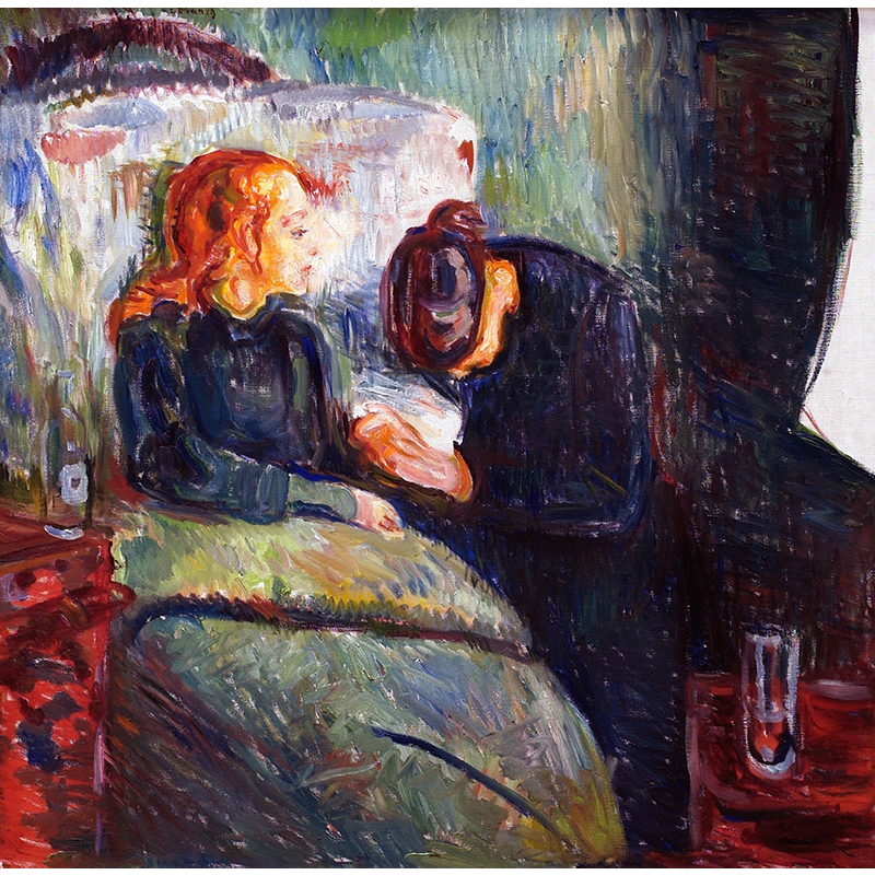 エドワルド・ムンク 作　(印刷)① エドヴァルド・ムンク（1863-1944）の「叫び」の絵 1893 Sun.83