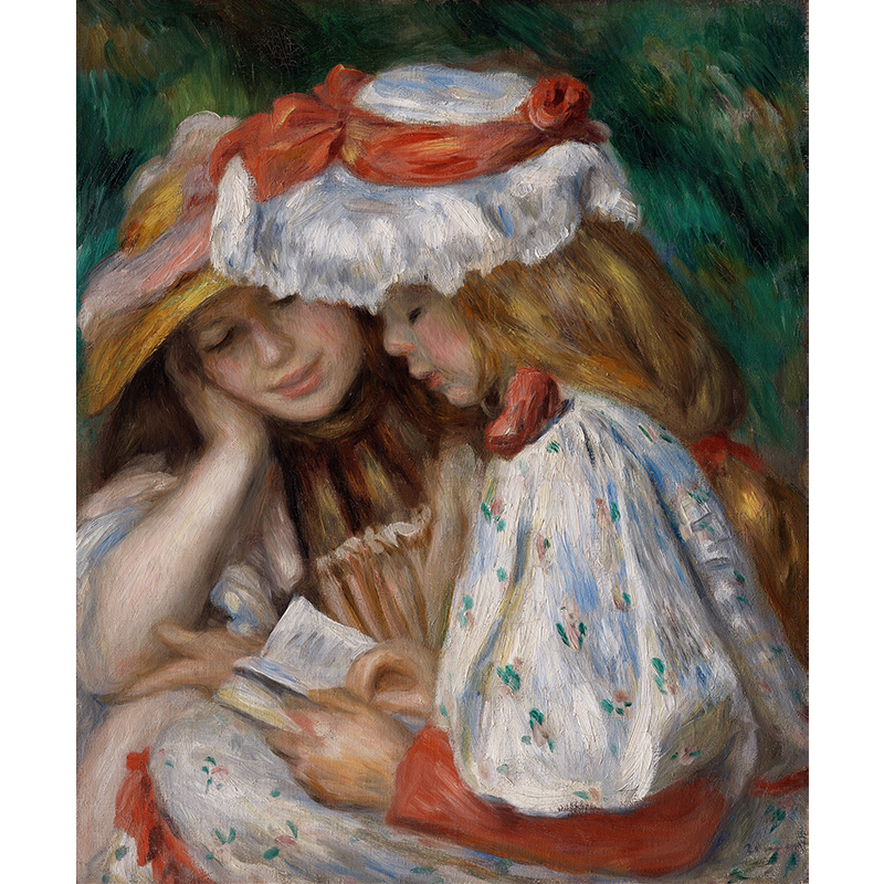 ボクらのアート / Two Girls Reading (1890-1891) - ピエール