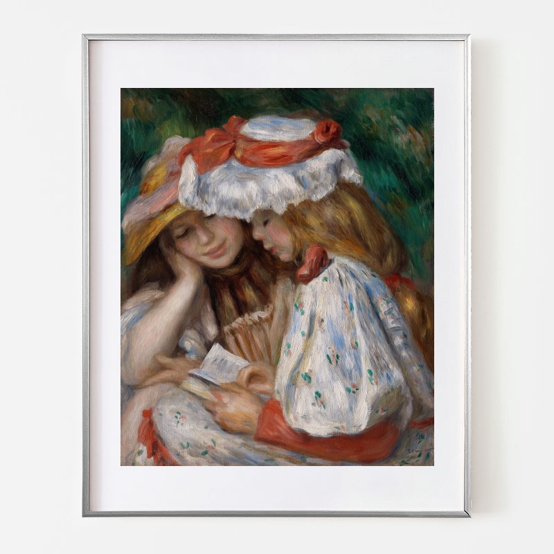 ピエール＝オーギュスト・ルノワール　二人の少女 ピエール＝オーギュスト・ルノワール二人の少女