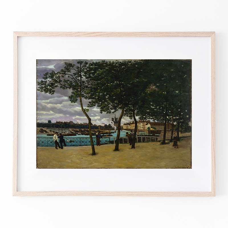 アルマン・ギヨマン、「CHEMIN EN LER-DE-FRANCE」 ボクらのアート / View of the Seine, Paris (1871) - アルマン