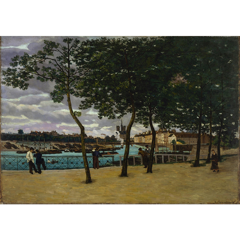 アルマン・ギヨマン、「CHEMIN EN LER-DE-FRANCE」 ボクらのアート / View of the Seine, Paris (1871) - アルマン