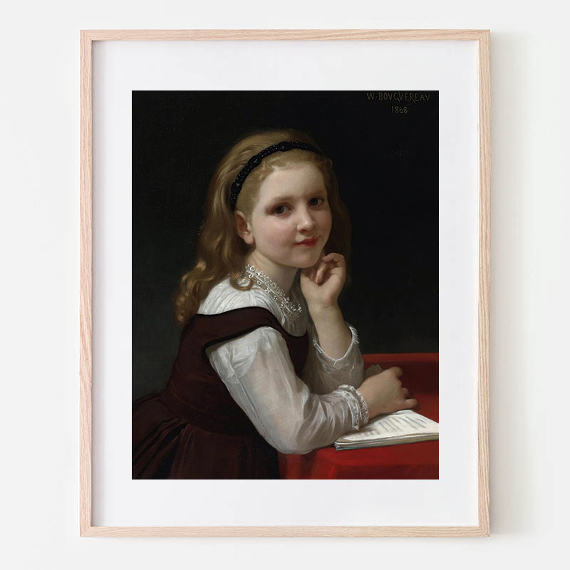 額縁　ウィリアム・アドルフ・ブグロー　人物画　　ポストアート　絵画　大型 ボクらのアート / Pieta (1876) - ウィリアム・アドルフ・ブグロー