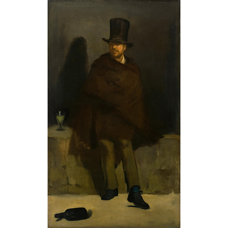 エドゥアール・マネ 【 ベンチにて 】 高級画集画、状態良好 ボクらのアート / The Absinthe Drinker (1859) - エドゥアール