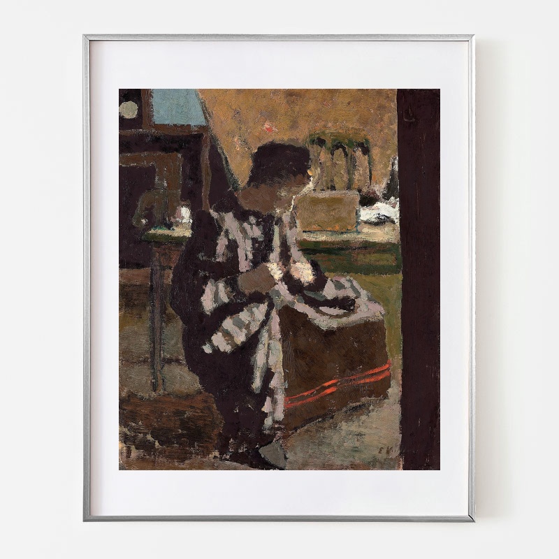 エドゥアール・ヴュイヤール、「MODELE DANS L'ATELIER」 édouard_vuillard_interior_3.jpg